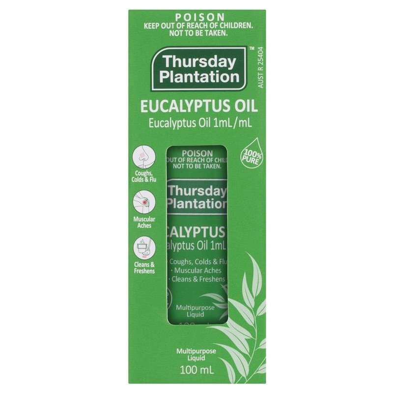 [Expiry: 05/2026] Thursday Plantation 100% Pure Eucalyptus Oil 100mL