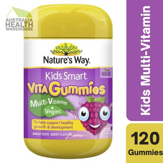 [Expiry: 03/2026] Nature's Way Kids Smart Vita Gummies Multi Vitamin & Vegies 120 Pastilles