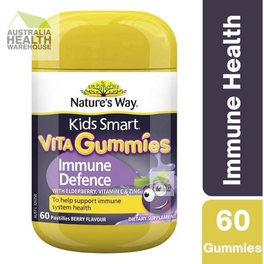 [CLEARANCE Expiry: 10/2024] Nature's Way Kids Smart Vita Gummies Immune Defence 60 Pastilles