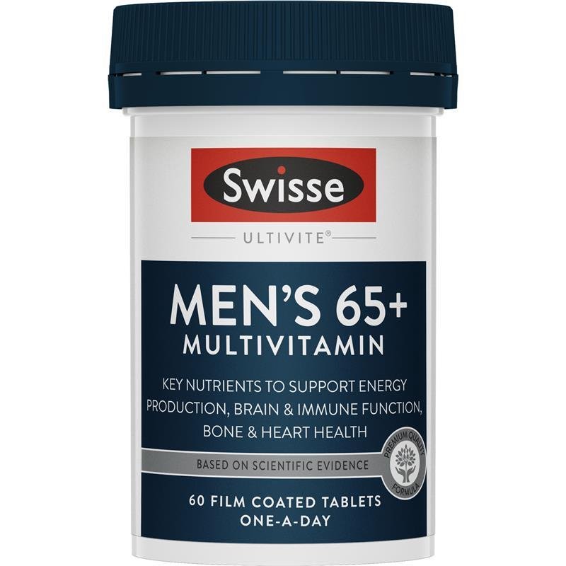 [Expiry: 07/2025] Swisse Men's Ultivite 65+ Multivitamin 60 Tablets