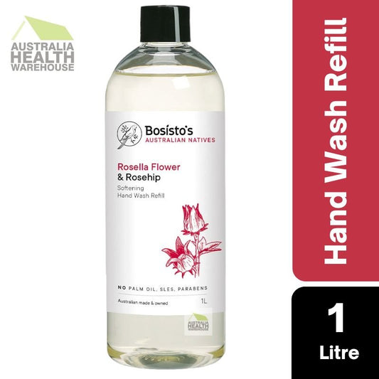 Bosisto's Rosella Flower & Rosehip Hand Wash Refill 1 Litre