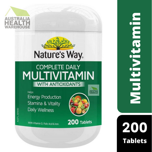 [Expiry: 08/2025] Nature's Way Multivitamin with Antioxidants 200 Tablets