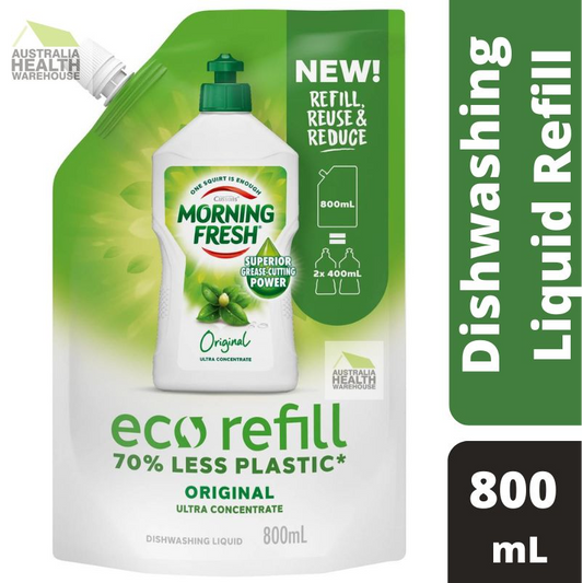 Morning Fresh Ultra Concentrate Original Dishwashing Liquid Refill Bag 800mL