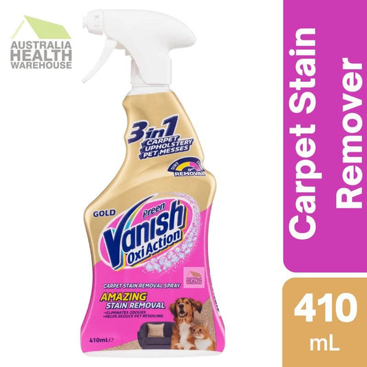 [Expiry: 02/2025] Vanish Preen Gold Oxi Action 3 in 1 Carpet Stain Remover Spray 410mL