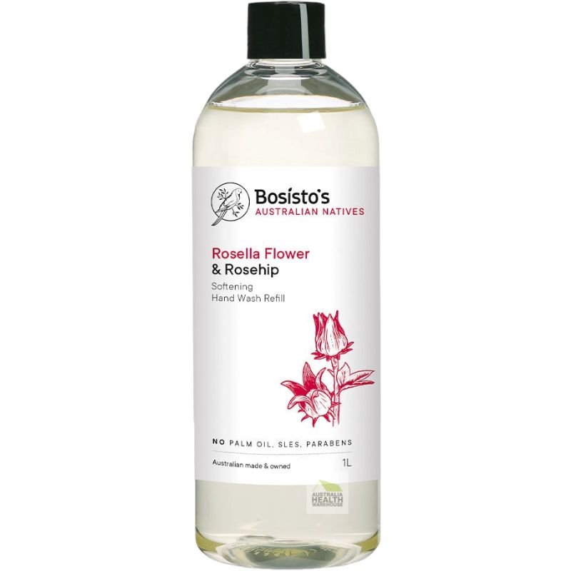 Bosisto's Rosella Flower & Rosehip Hand Wash Refill 1 Litre