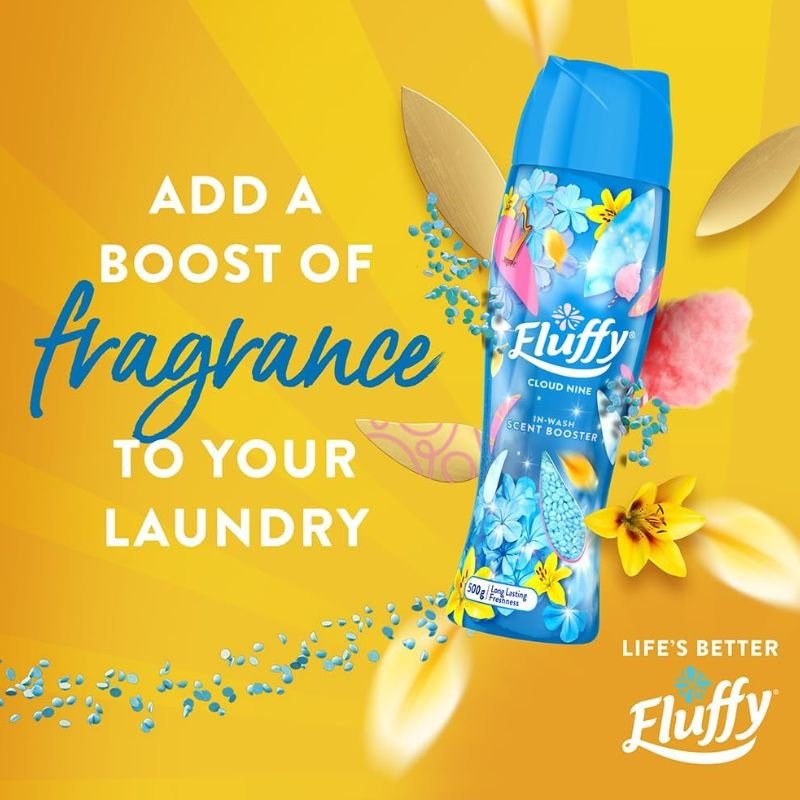 Fluffy Cloud Nine In-Wash Scent Booster Laundry Beads 500g