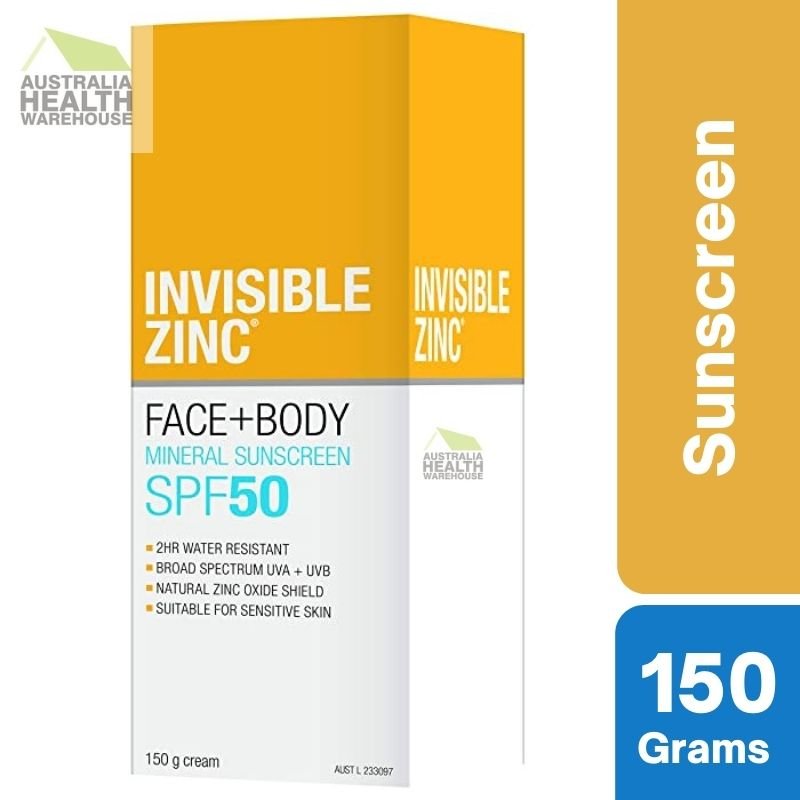 [Expiry: 04/2026] Invisible Zinc SPF 50+ Face and Body 150g