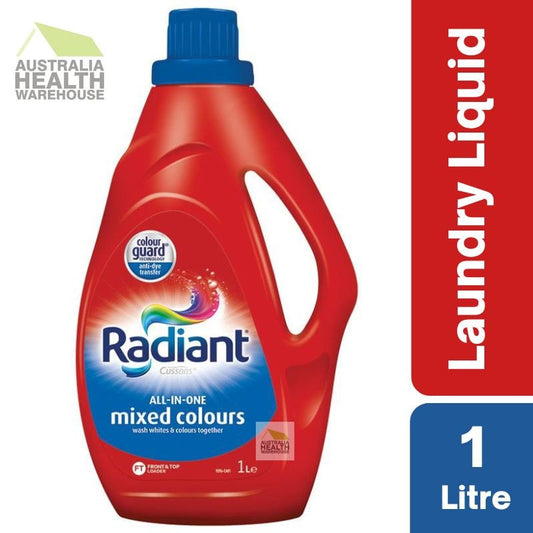 Radiant Laundry Detergent Liquid Mixed Colours Wash 1 Litre