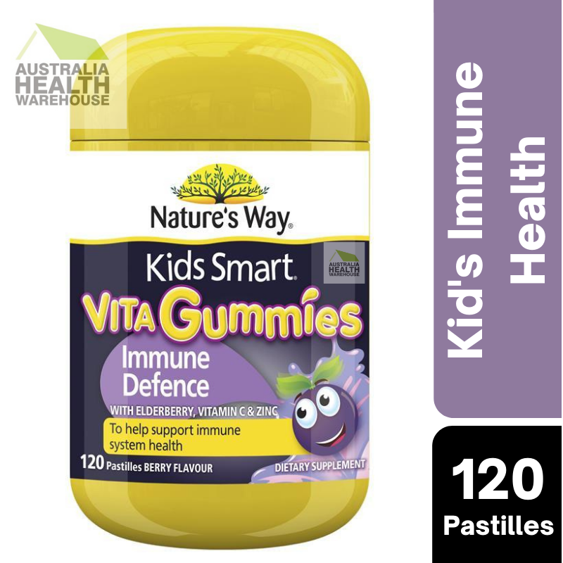 [Expiry: 10/2025] Nature's Way Kids Smart Vita Gummies Immune Defence 120 Pastilles