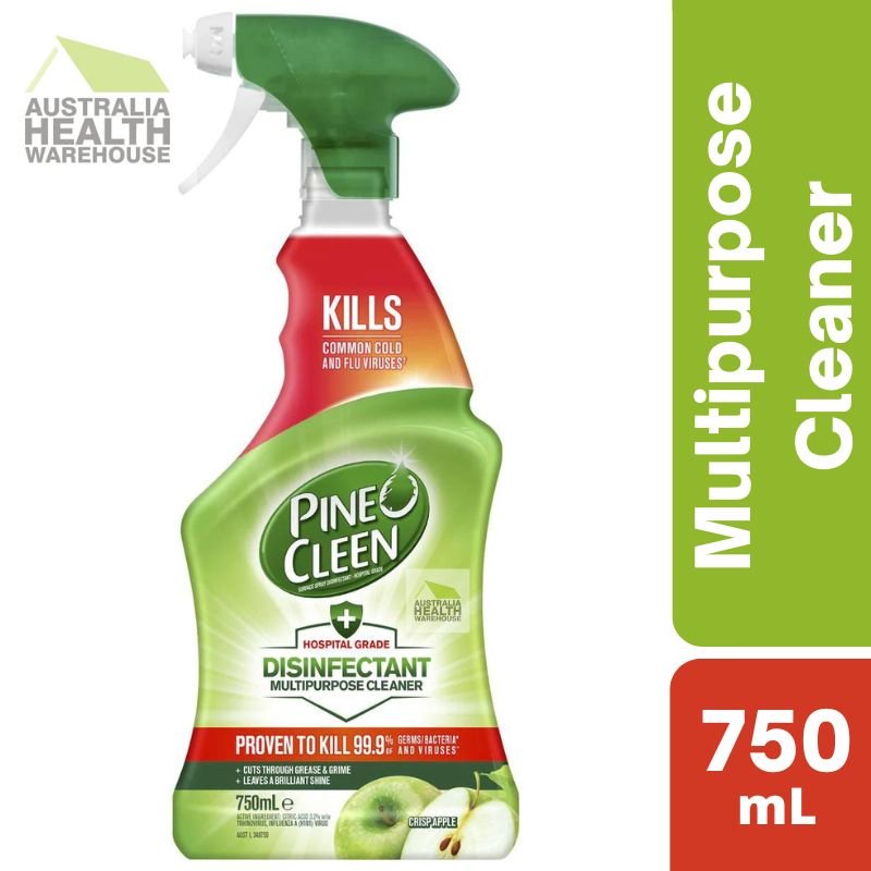 Pine O Cleen Hospital Grade Disinfectant Multipurpose Trigger Spray Apple 750mL February 2025