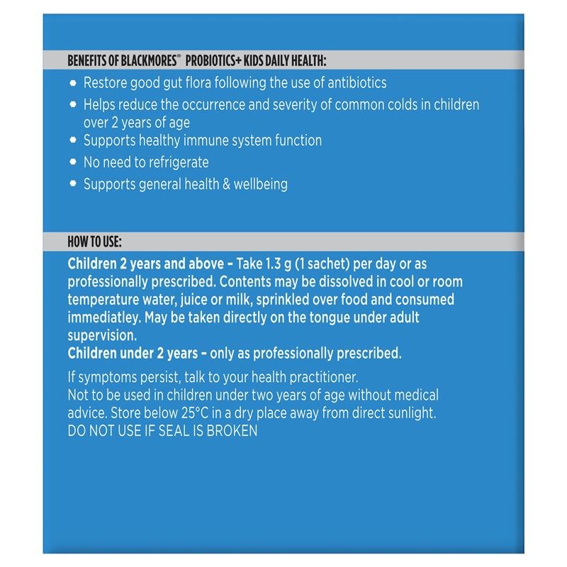 [Expiry: 31/01/2025] Blackmores Probiotics+ Kids Daily Health 30 Sachets