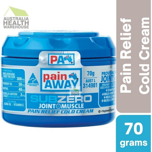 [Expiry: 03/2026] Pain Away Sub Zero Joint + Muscle Pain Relief Cold Cream 70g