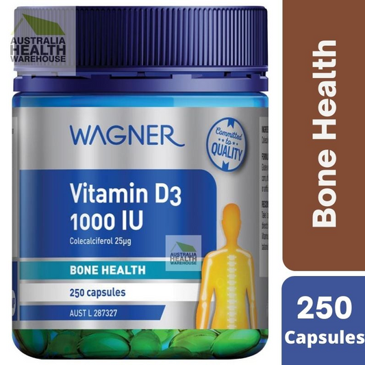 [Expiry: 07/2026] Wagner Vitamin D3 1000IU 250 Capsules