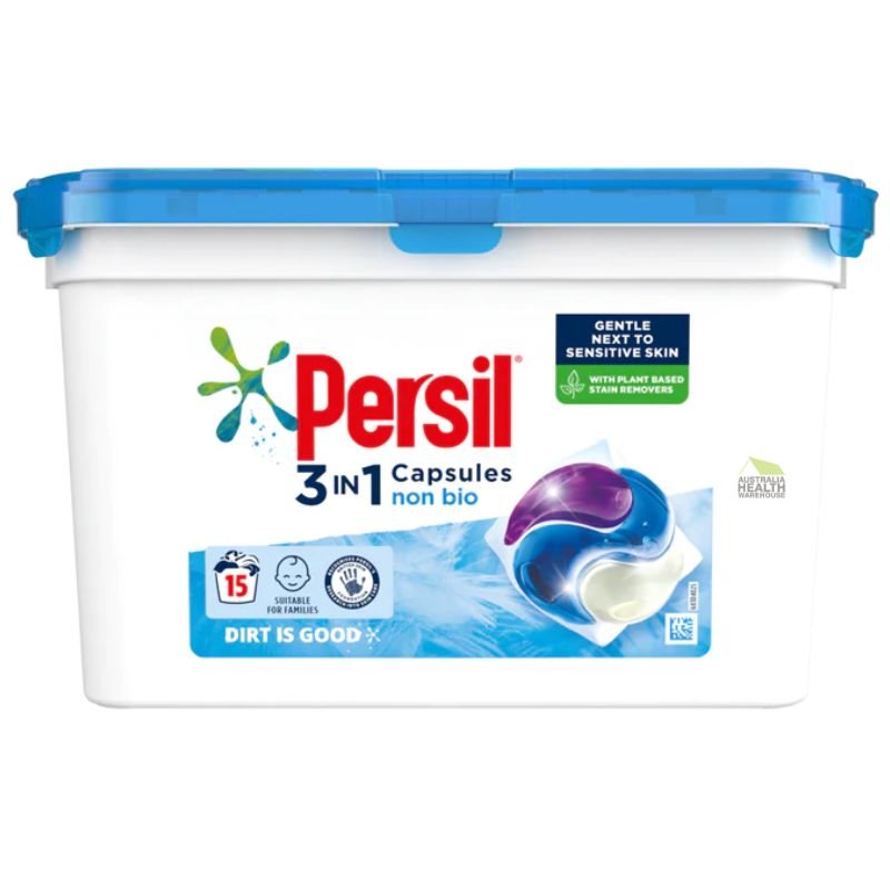 Persil 3in1 Non Bio Laundry Washing Detergent 15 Capsules