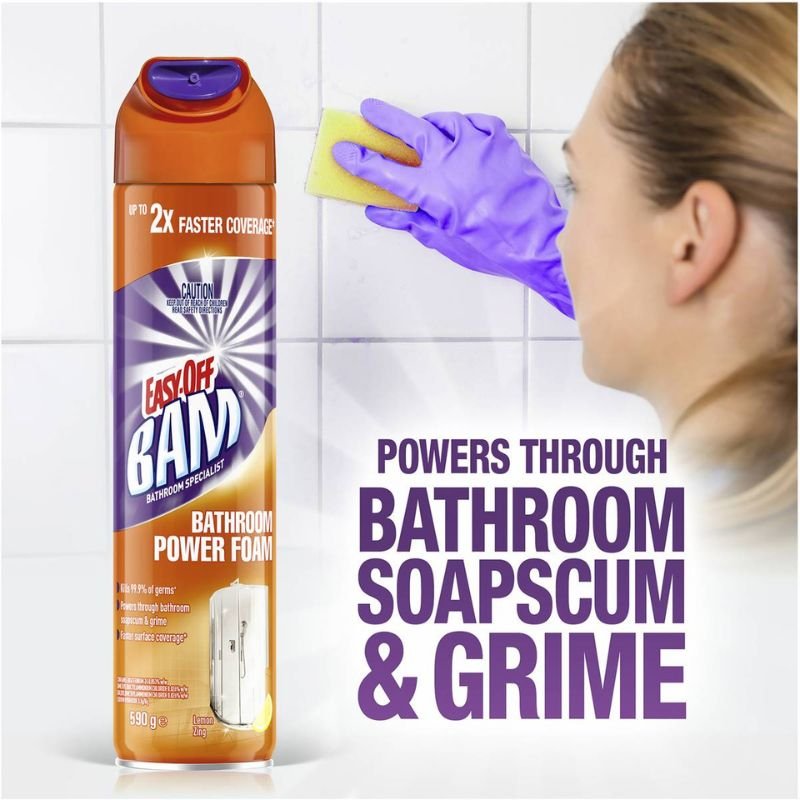 Easy-off Bam Bathroom Power Foam Lemon Zing 590g April 2025