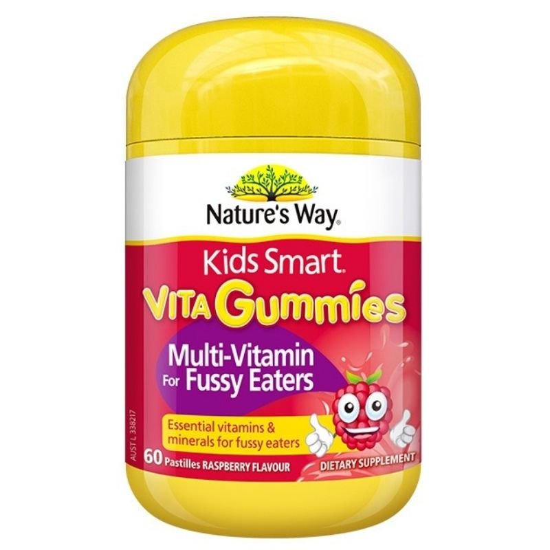 [Expiry Date: 12/2024] Nature's Way Kids Smart Vita Gummies Multi-Vitamin for Fussy Eaters 60 Gummies