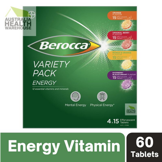 [Expiry: 06/2025] Berocca Performance Variety Pack Effervescent 60 Tablets