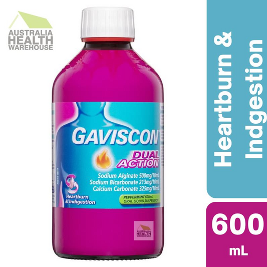 [Expiry: 01/2026] Gaviscon Liquid Dual Action Peppermint 600mL