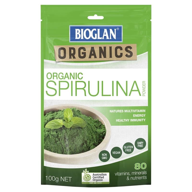 [Expiry: 03/2025] Bioglan Organic Spirulina Powder 100g