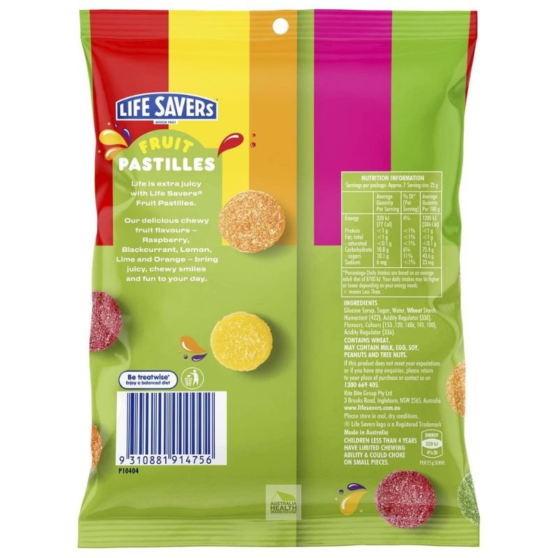 Lifesavers Fruit Pastilles 180g [10 July 2024]