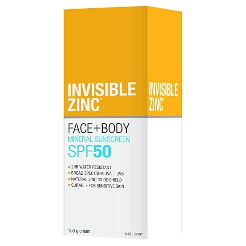 [Expiry: 04/2026] Invisible Zinc SPF 50+ Face and Body 150g