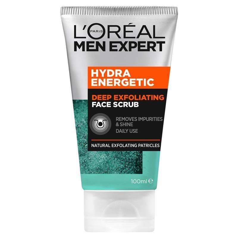 L'Oreal Men Expert Hydra Energetic Deep Exfoliating Face Scrub 100mL