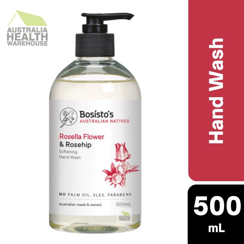 Bosisto's Rosella Flower & Rosehip Hand Wash 500mL Pump