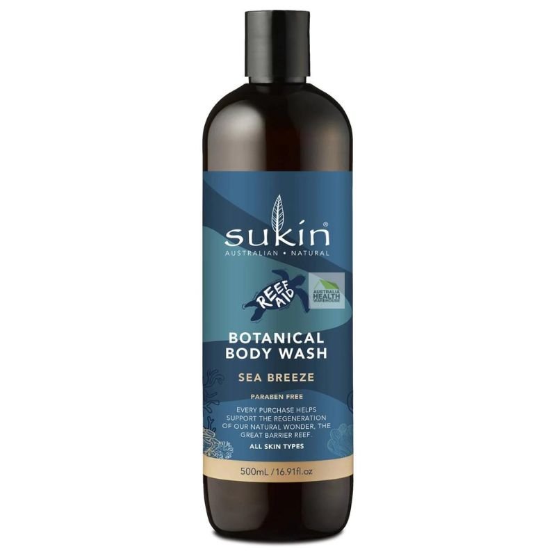 Sukin Reef Aid Botanical Body Wash Sea Breeze 500mL