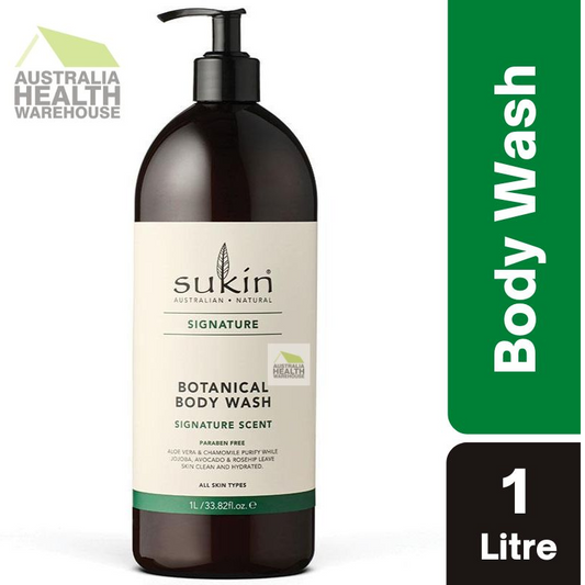 Sukin Signature Botanical Body Wash Pump 1 Litre