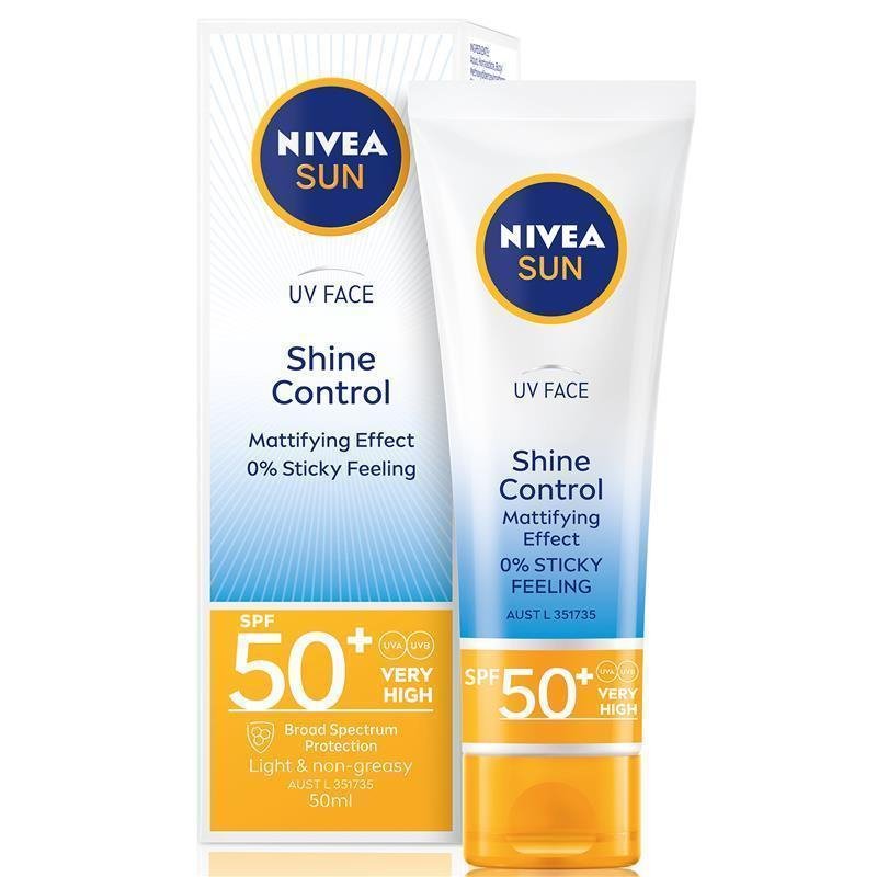 [Expiry: 10/2025] Nivea Sun SPF 50 UV Face Shine Control 50mL