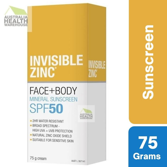 [Expiry: 04/2027] Invisible Zinc SPF 50+ Face and Body 75g