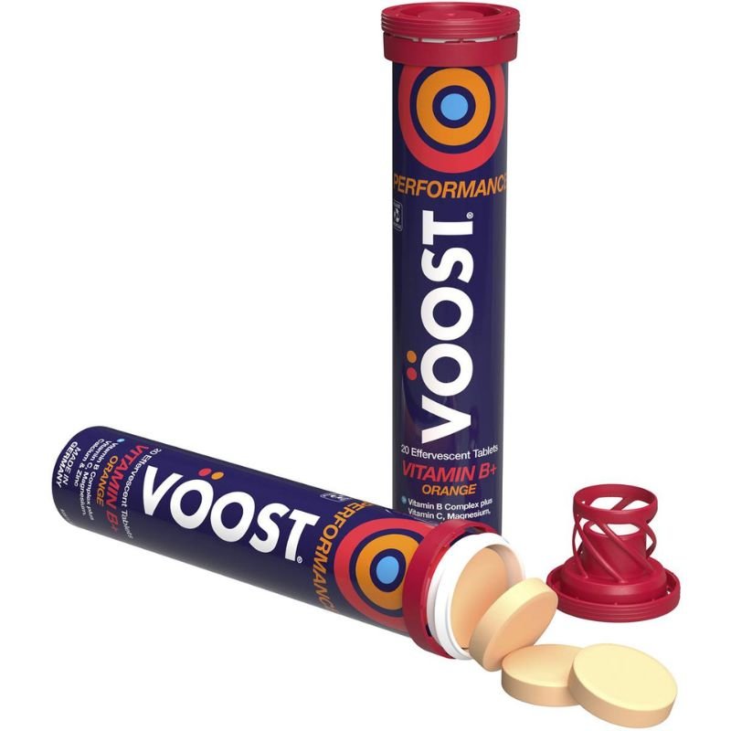 [Expiry: 02/2025] Voost Vitamin B+ Performance (Orange Flavour) Effervescent 40 Tablets