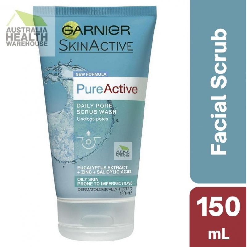 Garnier Pure Active Daily Pore Scrub Wash 150mL