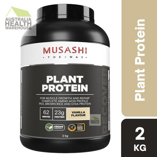 [Expiry: 04/2026] Musashi Plant Protein Vanilla 2kg