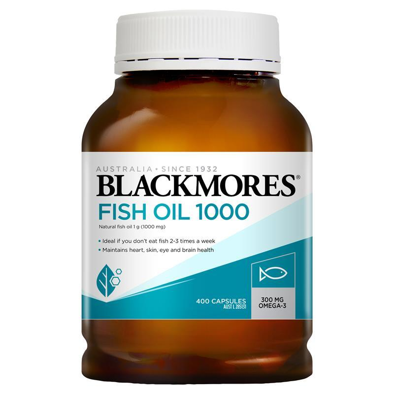 [CLEARANCE Expiry: 01/2025] Blackmores Fish Oil 1000mg 400 Capsules