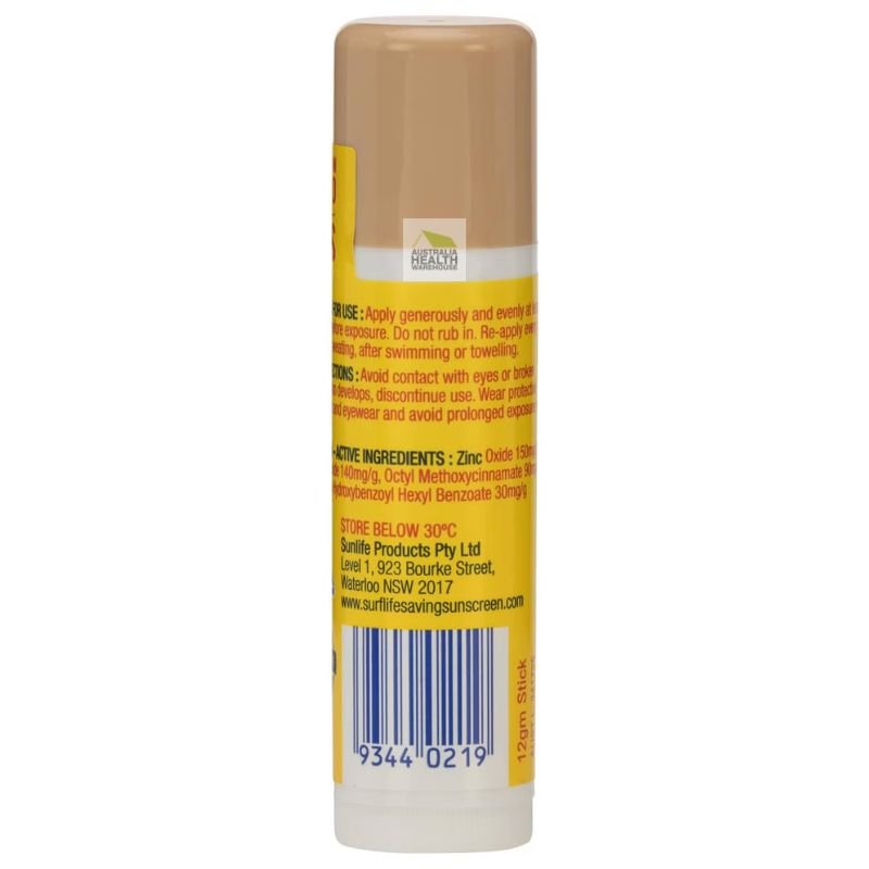 [Expiry: 08/2026] Surf Life Saving SPF 50+ Zinc Stick Tinted 12g