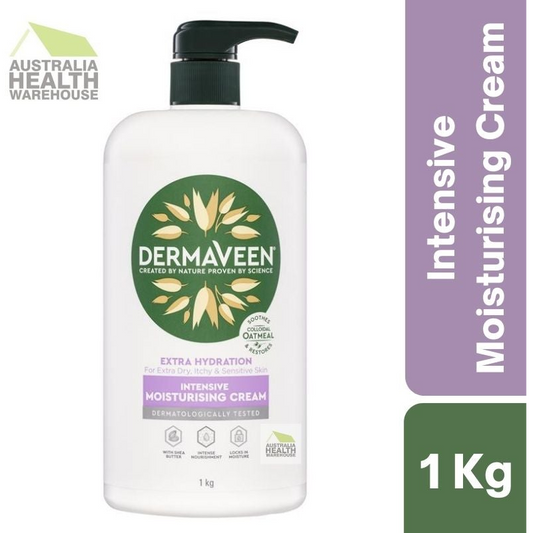 [Expiry: 08/2025] DermaVeen Intensive Extra Hydration Moisturising Cream 1kg