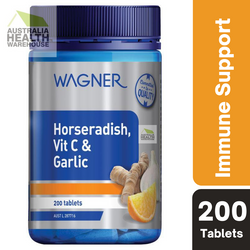 [Expiry: 01/2024] Wagner Horseradish, Vitamin C & Garlic 200 Tablets