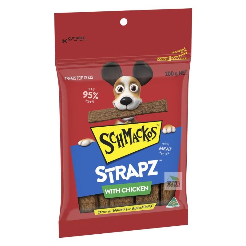 Schmackos Strapz With Chicken Dog Treats 200g [19 July 2024]