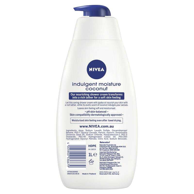 Nivea Rich Lather Coconut & Jojoba Oil Body Wash 1 Litre