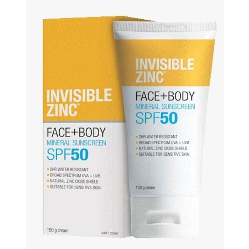 [Expiry: 04/2026] Invisible Zinc SPF 50+ Face and Body 150g