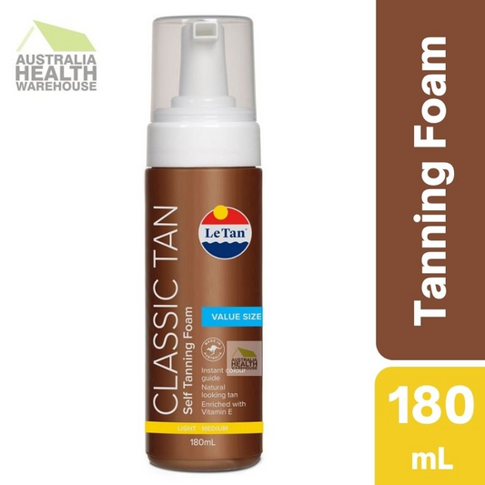 Le Tan Classic Tan Self Tanning Foam Light - Medium 180mL