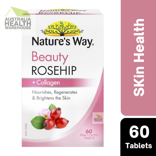 Nature’s Way Beauty Rosehip + Collagen 60 Tablets