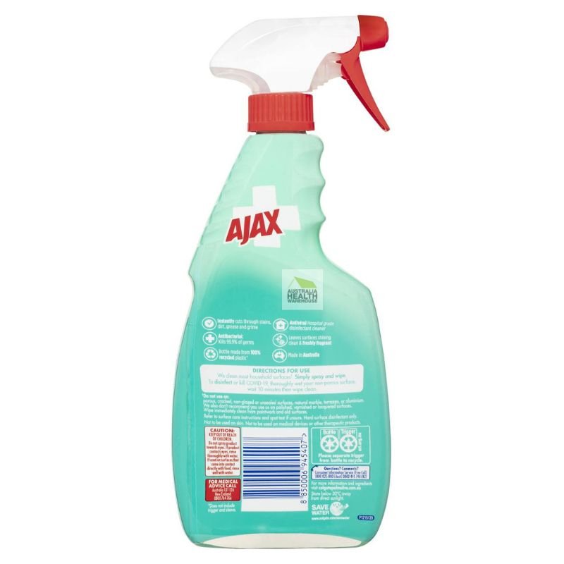 [Expiry: 03/2025] Ajax Hospital Grade Disinfectant Multipurpose Lemon Cleaner 500mL