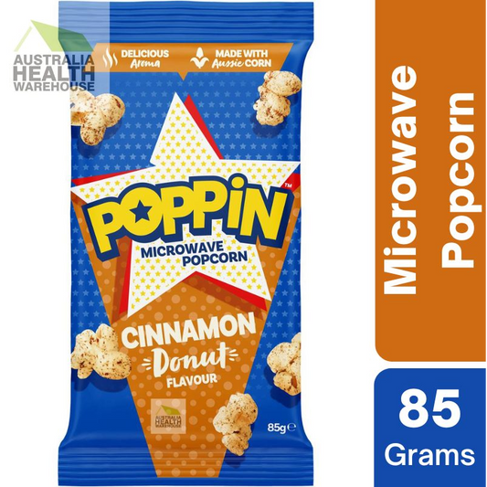 Poppin Microwave Popcorn Cinnamon Donut Flavour 85g [29 January 2024]