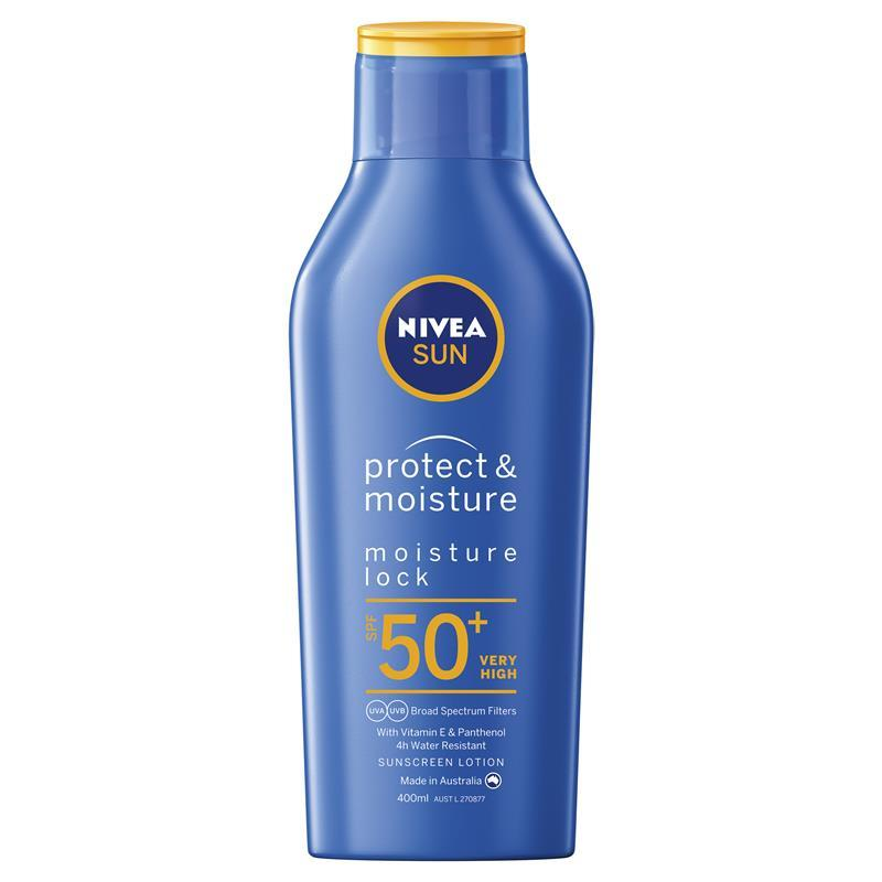 [Expiry: 06/2026] Nivea Sun Protect & Moisture Sunscreen SPF50+ Lotion 400mL