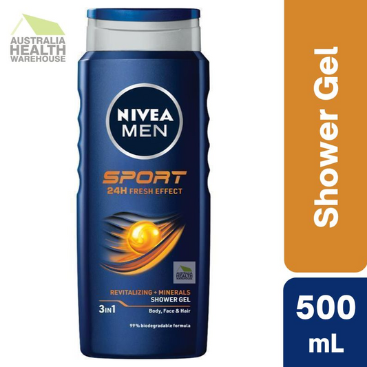 [CLEARANCE Expiry: 01/2025] Nivea Men Sport Shower Gel 500mL