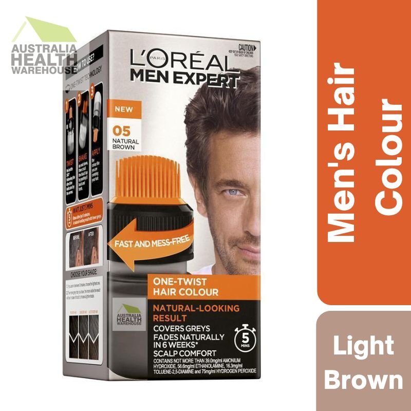 L'Oreal Men Expert One-Twist Hair Colour- Natural Brown 05 Box