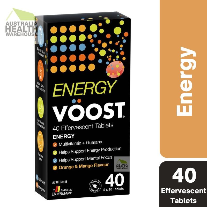 [Expiry: 07/2025] Voost Energy Orange & Mango Effervescent 40 Tablets