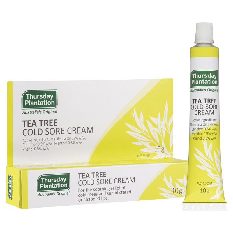 [Expiry: 03/2026] Thursday Plantation Tea Tree Cold Sore Cream 10g